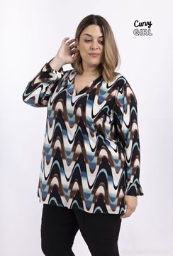 Immagine di CURVY GIRL V NECK PRINTED TUNIC